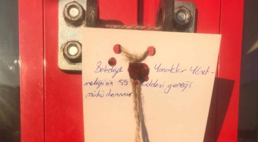 Bursa İnegöl'de faaliyet gösteren 9 market mühürlendi