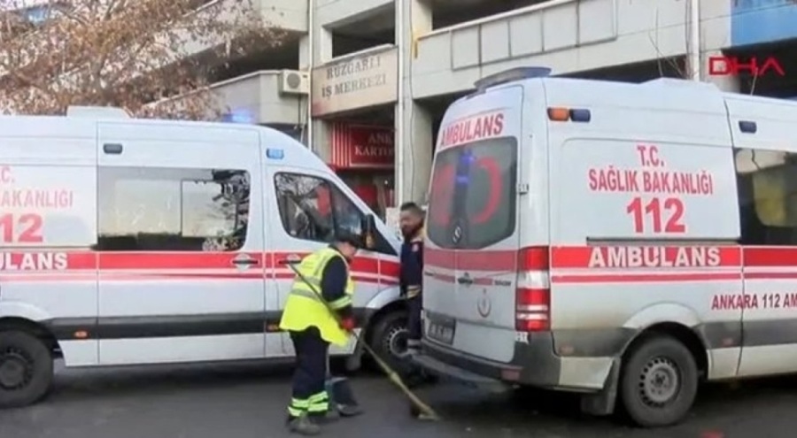 Ankara vergi dairesinde doğal gaz sızıntısı