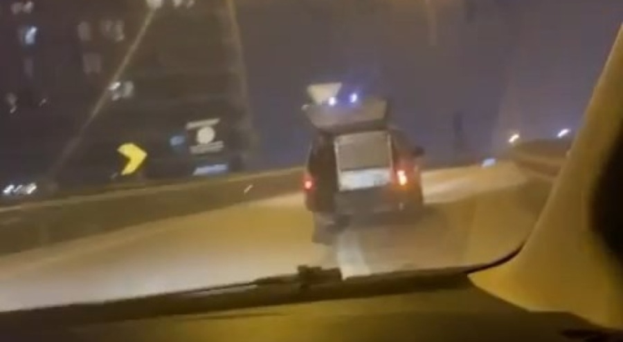 Bursa'da tehlikeli taşımacılık kameralarda