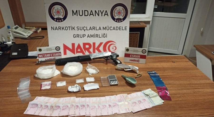 Bursa Mudanya'da uyuşturucu taciri tutuklandı