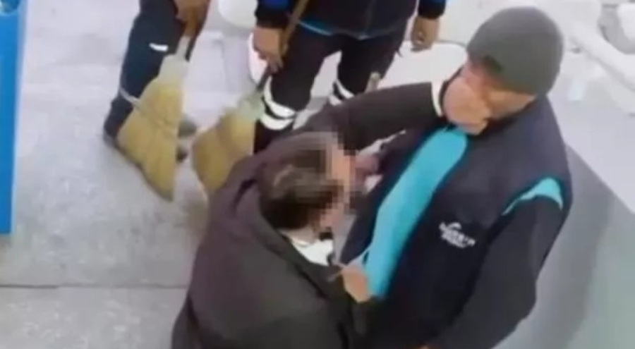 Temizlik işçisine tokatlı saldırı