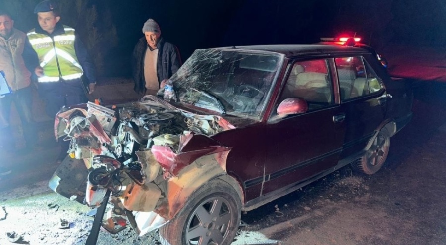 Taziyeden dönerken feci kaza