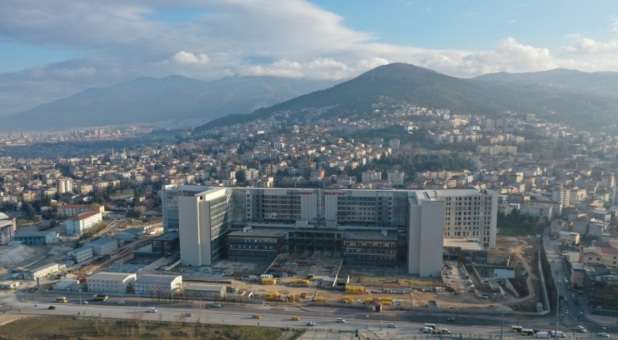 Bursa'nın merkezindeki yeni hastanenin yüzde 80'i tamamlandı
