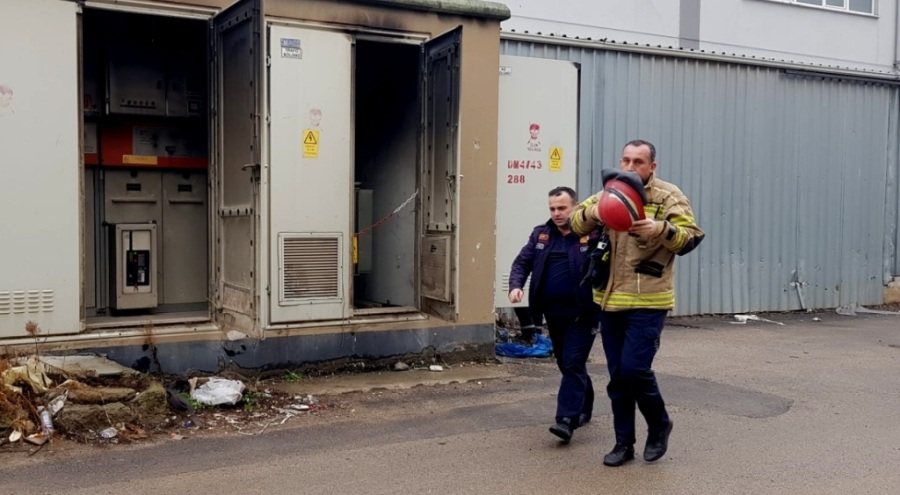 Bursa'da elektrik trafosunda çıkan yangın söndürüldü