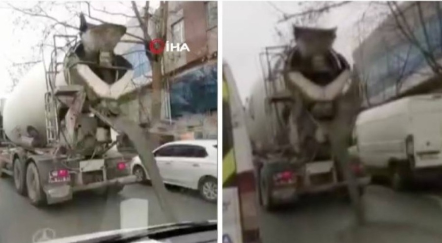 Ambulansa yol vermemek için yola beton döktü! Bakan Koca: İnsanlığın bittiği yer