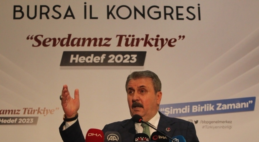 BBP Genel Başkanı Mustafa Destici Bursa'da konuştu