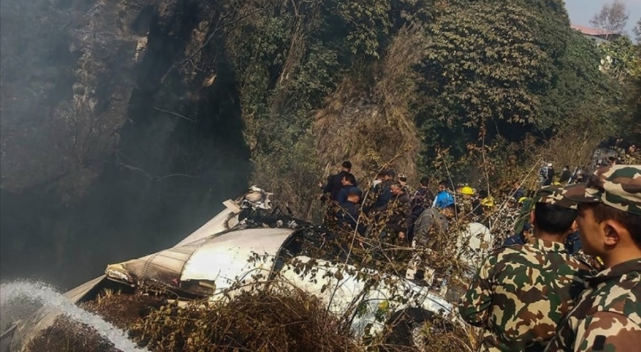 Nepal'de düşen uçağın karakutusu bulundu
