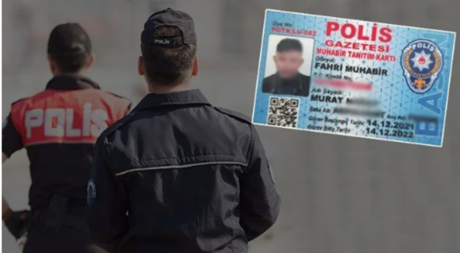 Sahte polis muhabiri suç makinesi çıktı