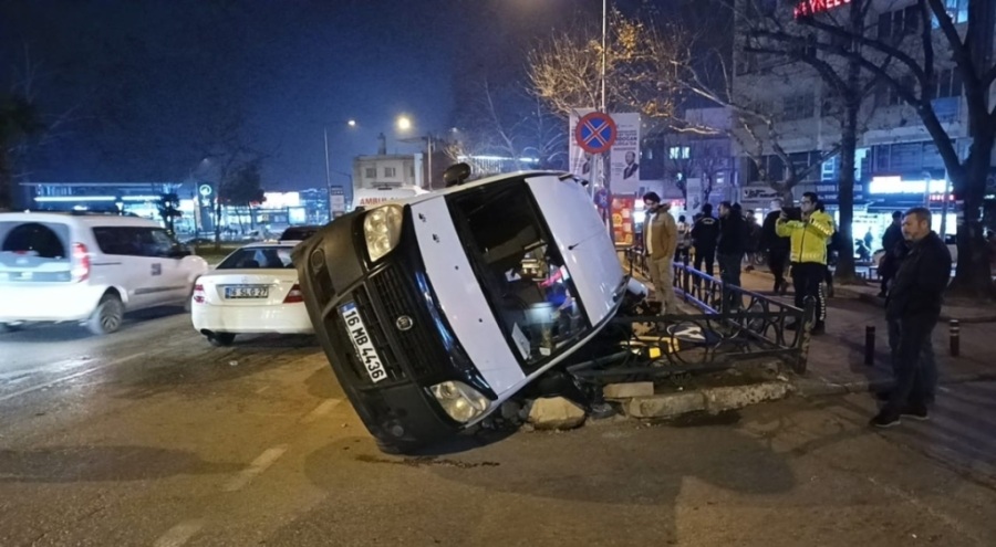 Bursa'da ucuz atlatılan kaza