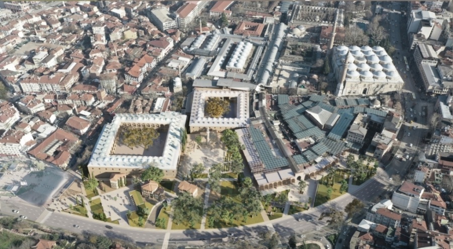Bursa'da Hanlar Bölgesi Çarşıbaşı Projesi devam ediyor