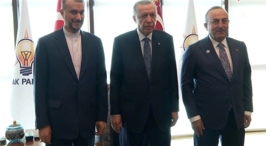 Cumhurbaşkanı Erdoğan, İran Dışişleri Bakanı Abdullahiyan'ı kabul etti