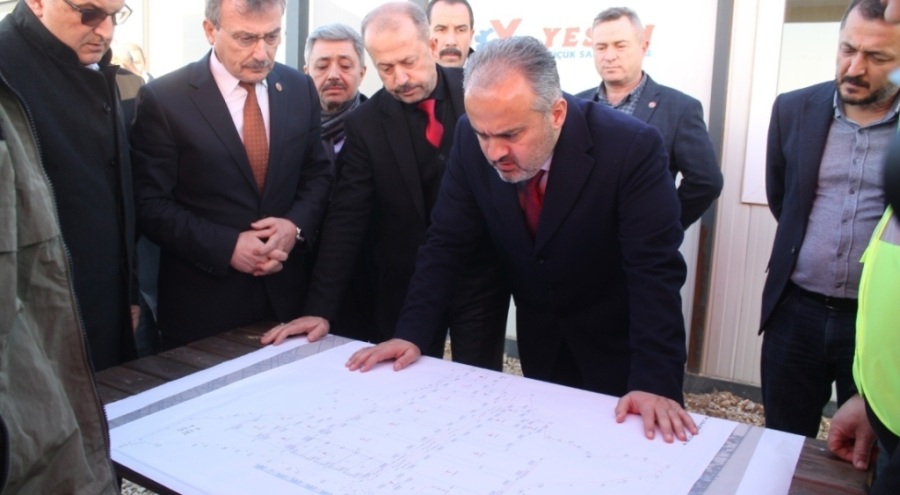 Bursa Büyükşehir Belediyesi'nden alternatif yol yapımı çalışması