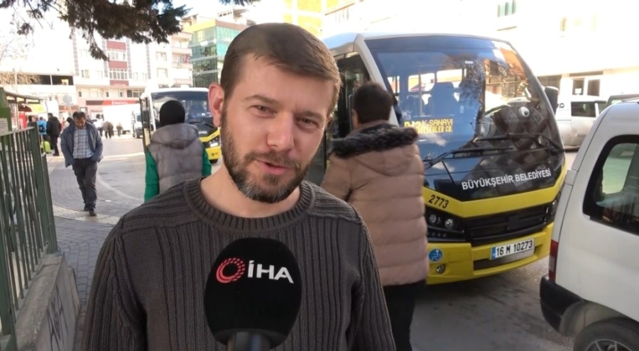 Bursa'da yolcu rahatsızlandı şoför acile çekti