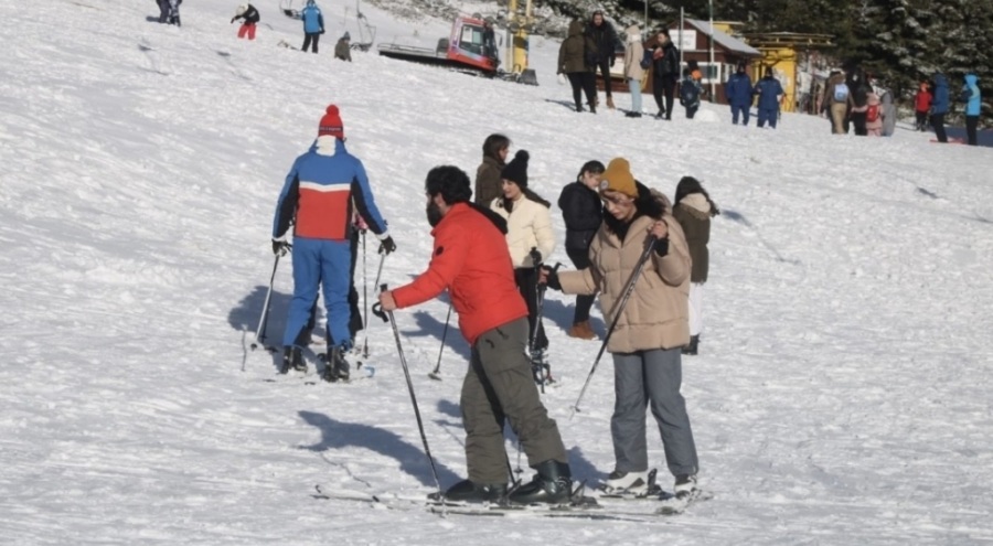 Bursa Uludağ'da pistler doldu