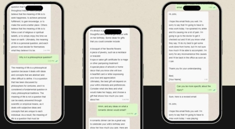 Yapay zeka ChatGPT, WhatsApp'a da geldi