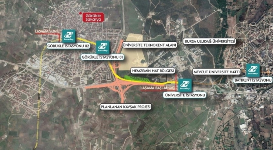 Bursa metrosunun yeni rotası: Görükle