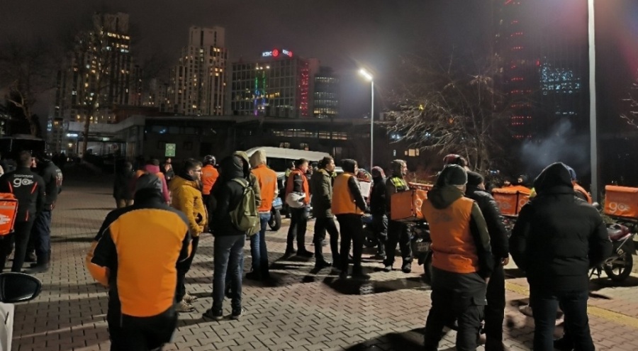 Kontak kapatarak protesto eden Trendyol GO kuryeleri kazandı
