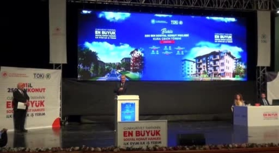 Bursa'da TOKİ konutları sahiplerini buldu