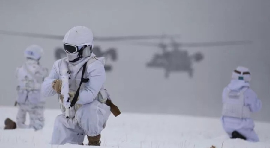 Sarıkamış'ta kış tatbikatı başladı