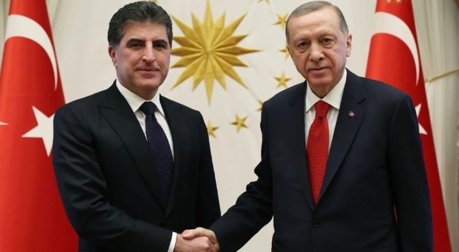 Cumhurbaşkanı Erdoğan, IKBY Başkanı Neçirvan Barzani'yi kabul etti