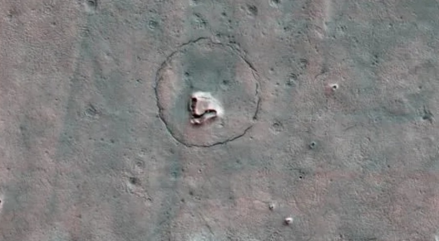 Mars'ta bir 'Ayı' silüeti keşfedildi