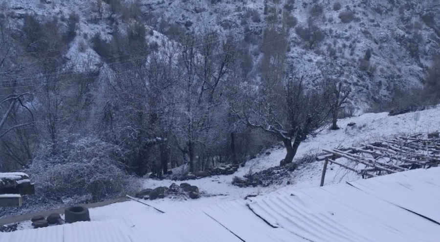 Ankara'nın iki ilçesinde kar yağışı
