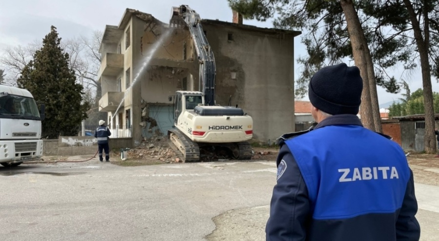 Bursa Gürsu'da yıkım