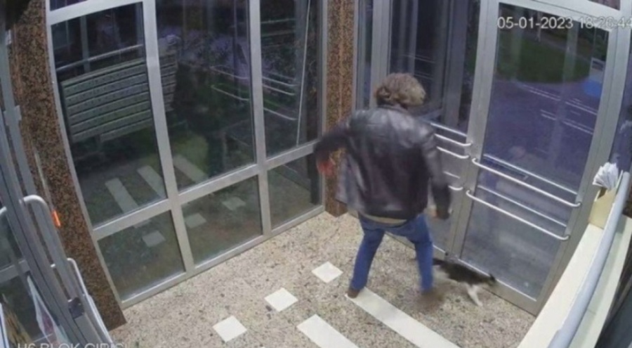 Site girişindeki kediye tekme atan adamın ifadesi ortaya çıktı