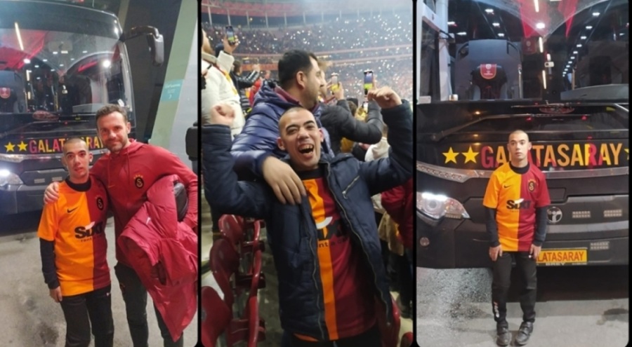 Özel gereksinimli gencin Galatasaray hayali gerçekleşti
