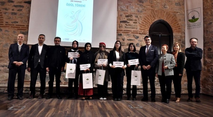 Bursa'da Mevlana Şiir Yarışması'nda ödüller verildi