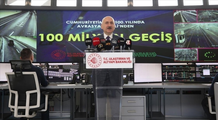 100 milyonuncu araç Avrasya Tüneli'nden geçti