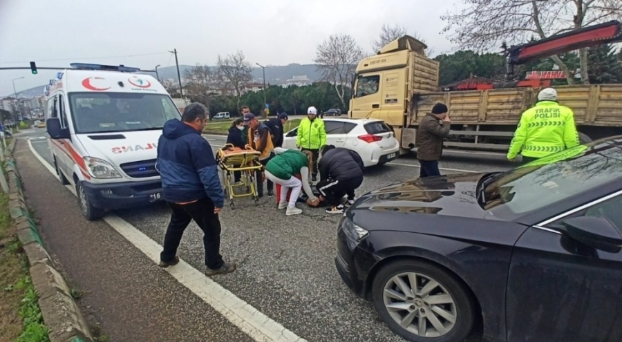 Bursa'da otomobilin çarptığı çocuk yaralandı