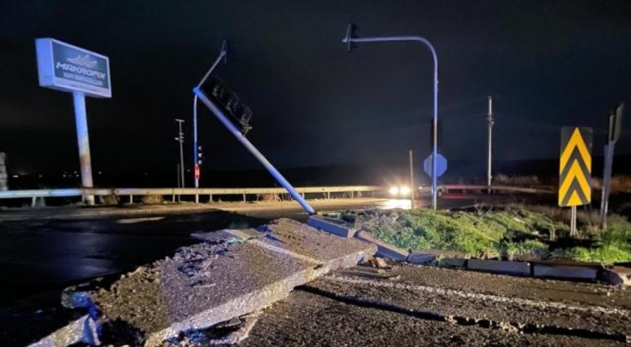 Kahramanmaraş'ı çevre illere bağlayan yollarda göçük