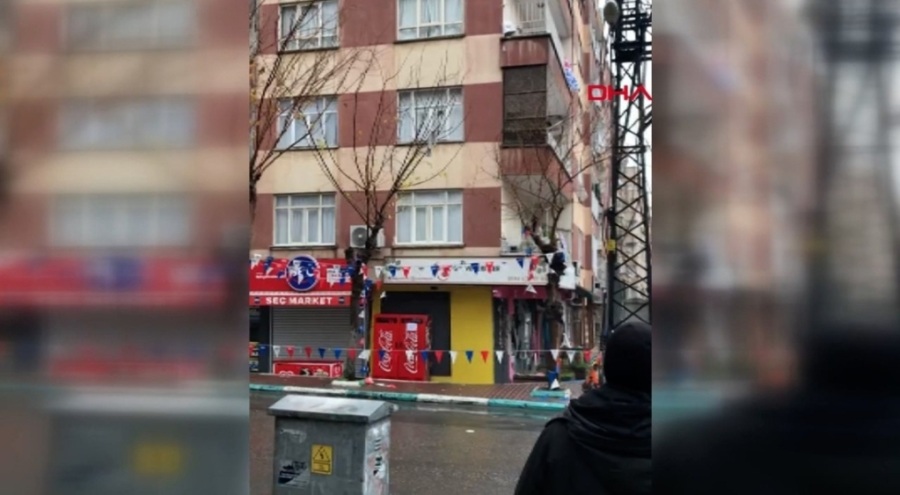 6 katlı bina deprem sonrasında böyle yıkıldı