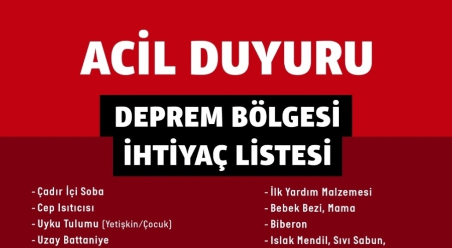 Bursa Nilüfer Belediyesi'nden deprem için yardım başlattı