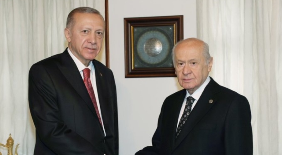 Cumhurbaşkanı Erdoğan, MHP lideri Bahçeli ile görüştü