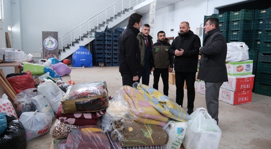 Orhaneli'den deprem bölgesine yardım