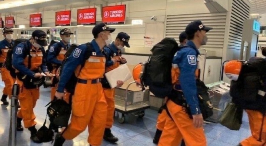 Japonya'nın gönderdiği Afet Ekibi, Türkiye'ye geldi