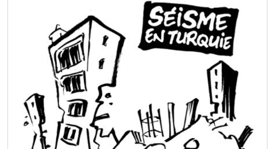 Charlie Hebdo, depremle alay etti