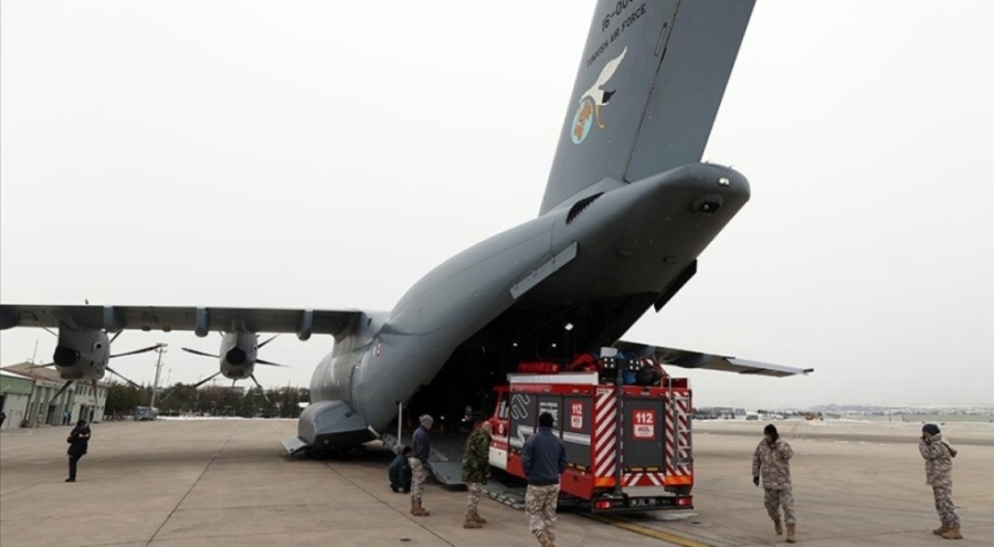 TSK'nın "hava yardım koridoru" gece boyunca çalıştı