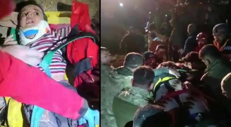 Saatler sonra enkazdan böyle çıkarıldılar