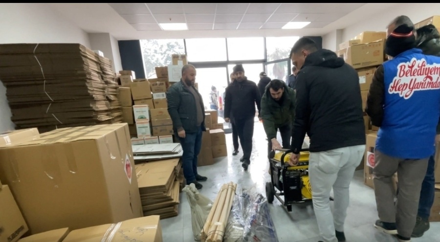 Bursa Gürsu'dan deprem bölgesine teçhizat desteği