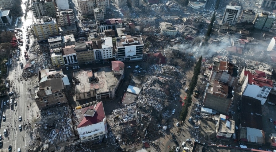 Kahramanmaraş'taki yıkım kameralara yansıdı