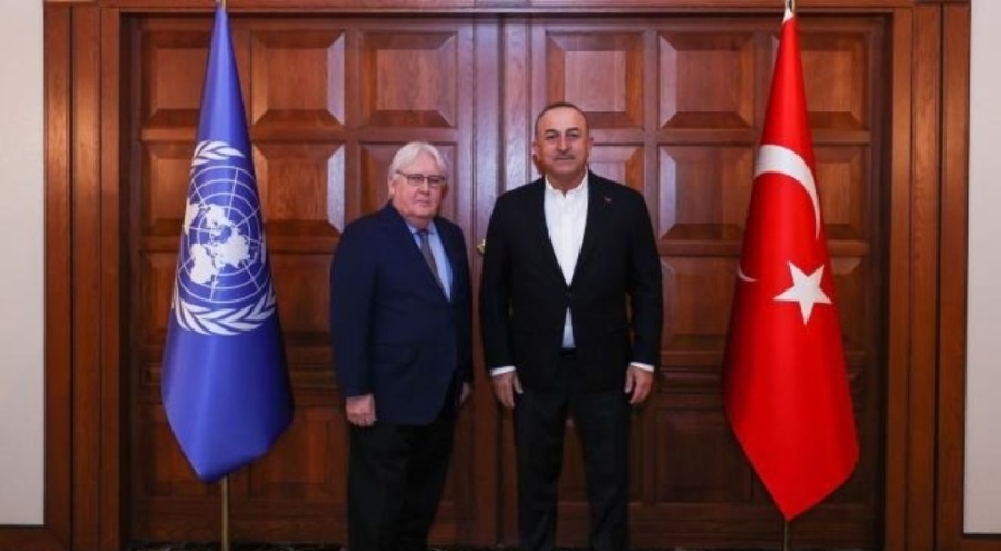 Bakan Çavuşoğlu Martin Griffiths ile görüştü