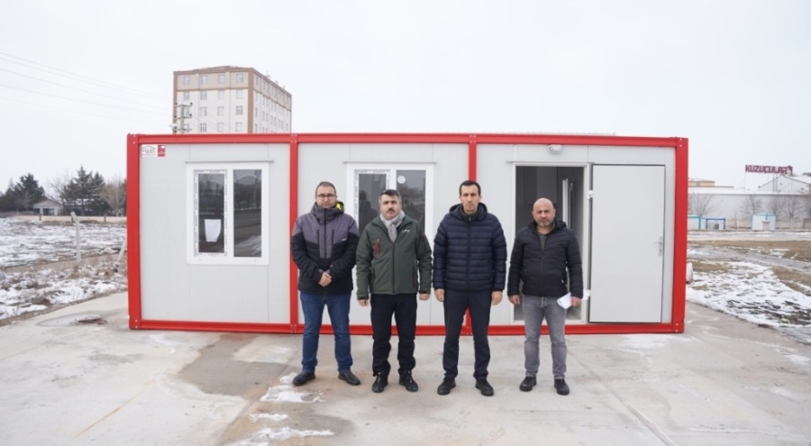 Bursa Yıldırım Belediyesi'nden deprem bölgesine konteyner desteği