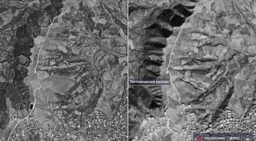 Rusya Federal Uzay Ajansı, Türkiye'deki depremin etkisini uydudan görüntüledi