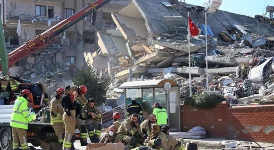 Deprem bölgesindeki binalarda deniz kumu kullanılmış