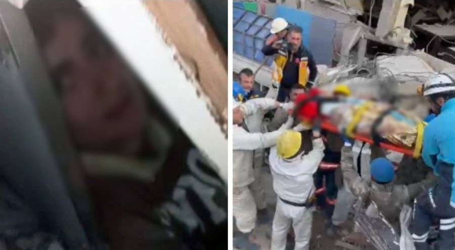 Enkaz altında kalan genç kız 156 saat sonra kurtarıldı