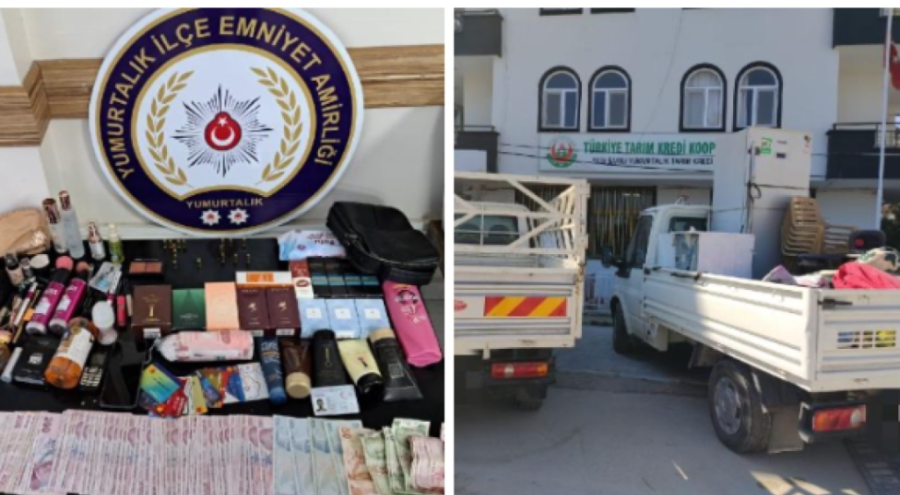 Deprem bölgesinden 2 kamyonet çaldı