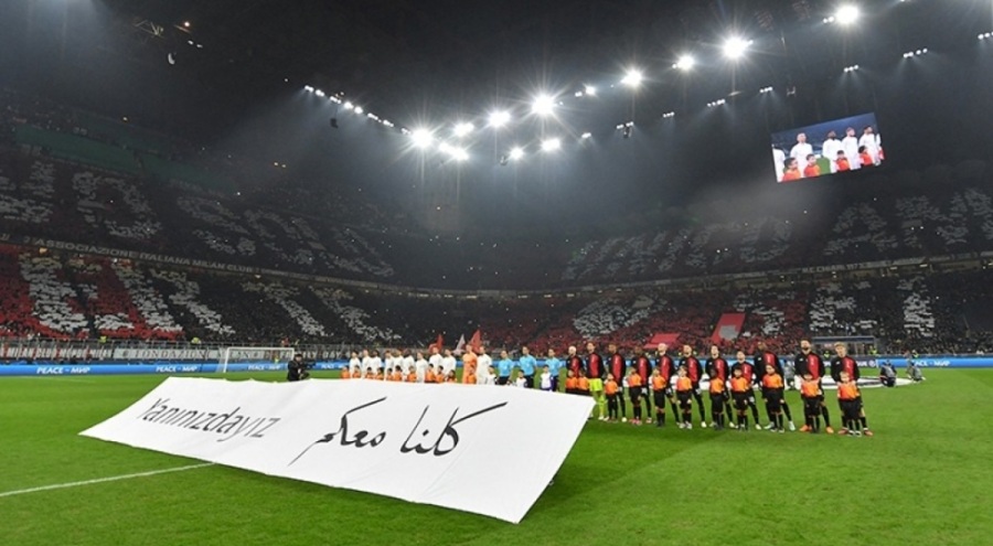 PSG-Bayern Münih, Milan-Tottenham maçı öncesi Türkiye'ye destek